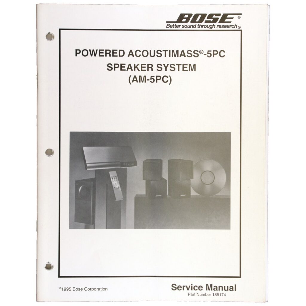 Bose AM-5PC Powered Acoustimass Speaker System — Service Manual