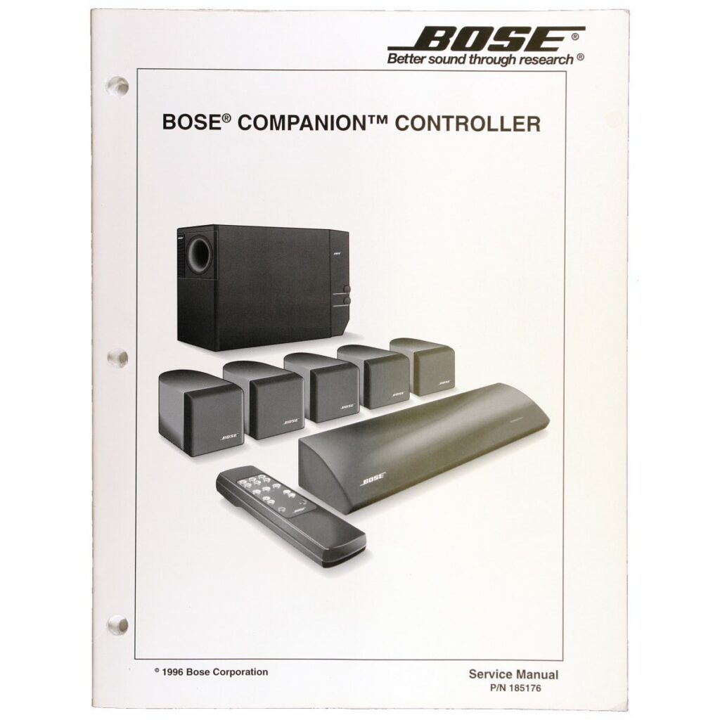 Bose Companion Speaker Controller — Service Manual