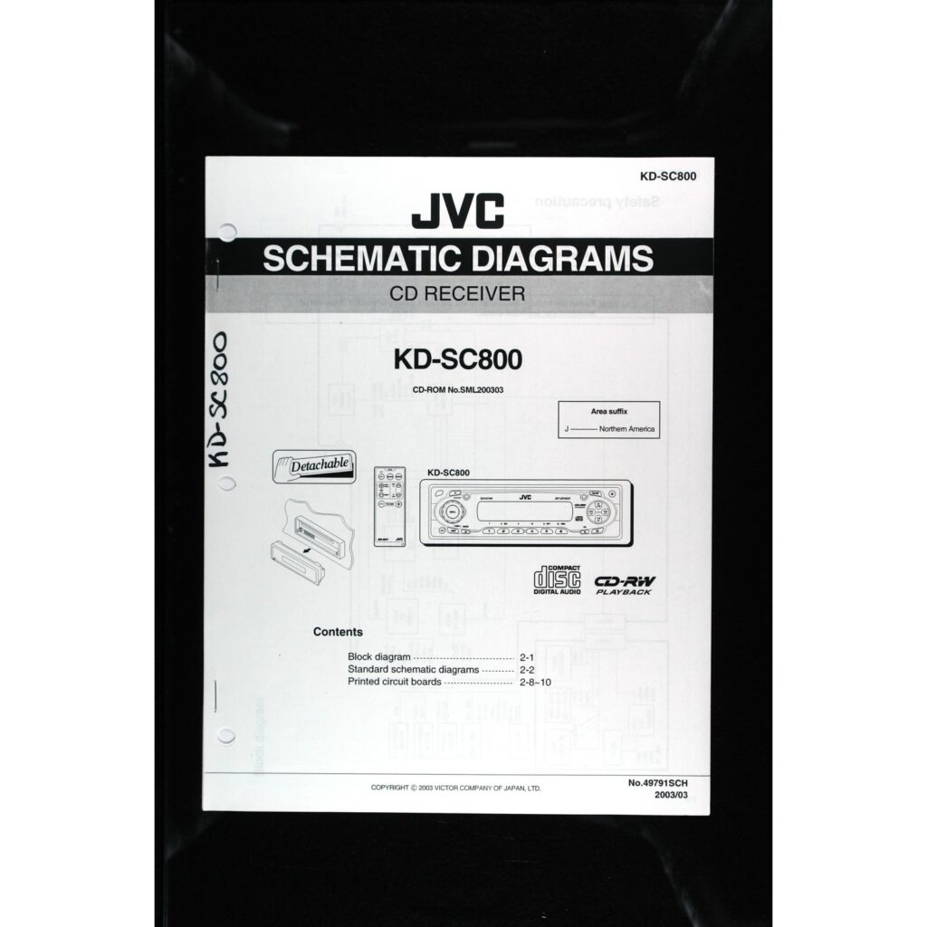 JVC KD-SC800 Car Stereo — Service Manual