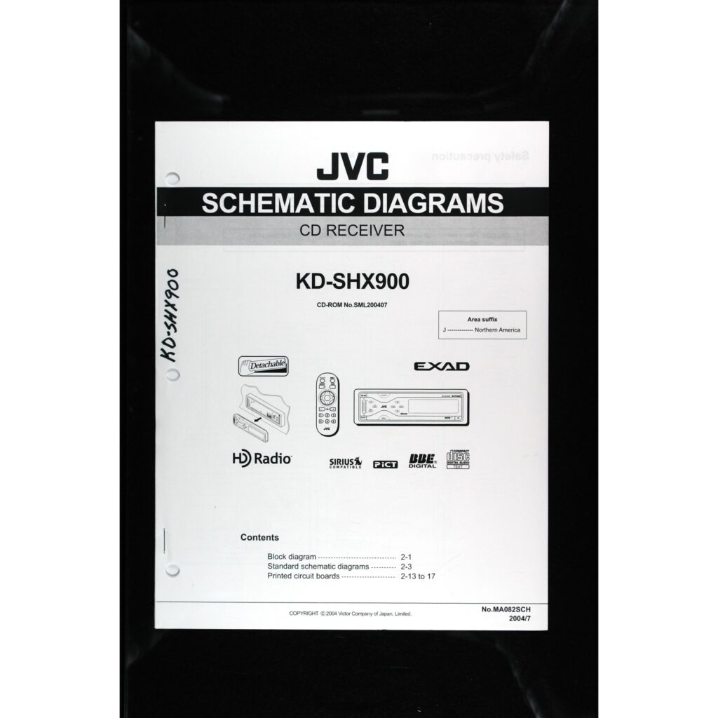 JVC KD-SHX900 Car Stereo — Service Manual