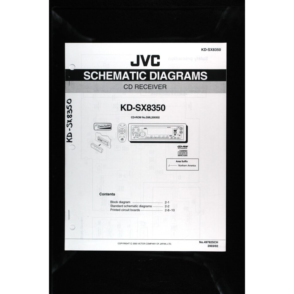 JVC KD-SX8350 Car Stereo — Service Manual