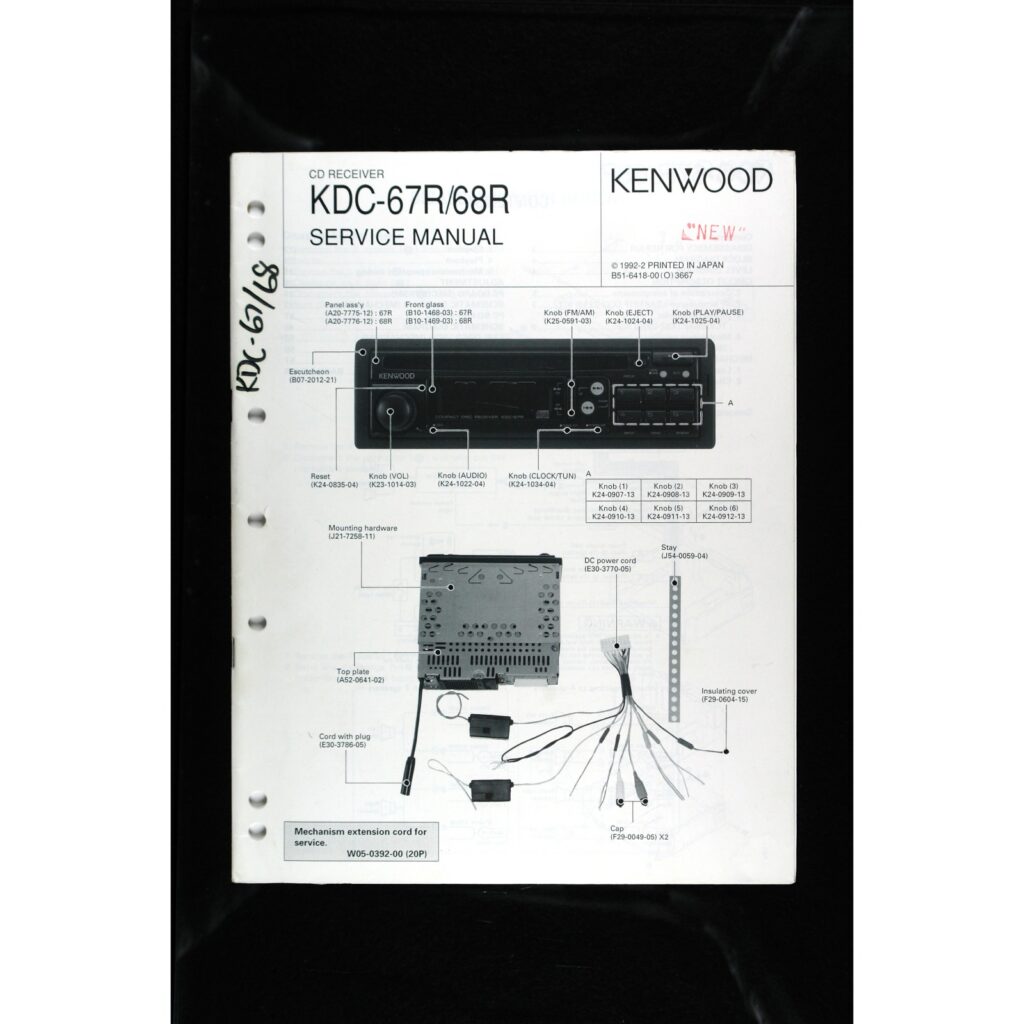 Kenwood KDC-67R / 68R Car Stereo — Service Manual