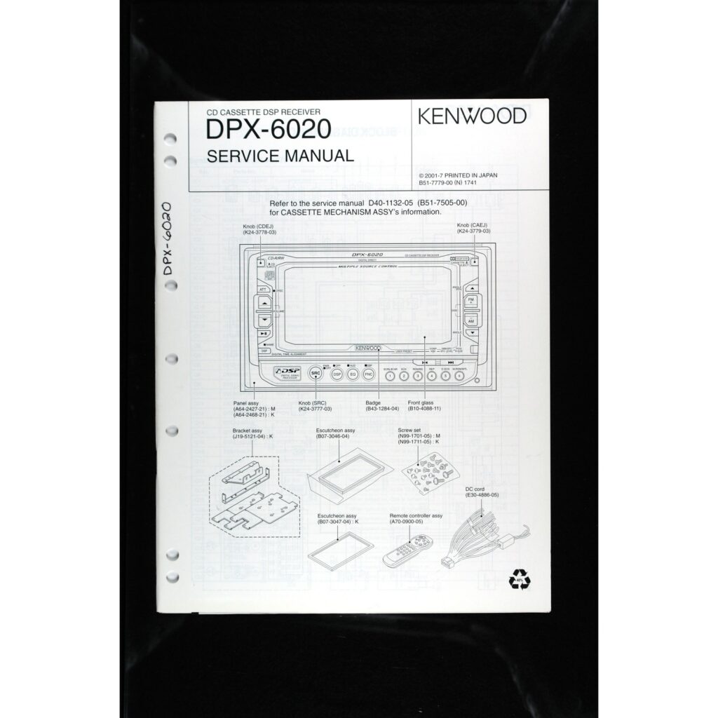Kenwood DPX-6020 Car Stereo — Service Manual