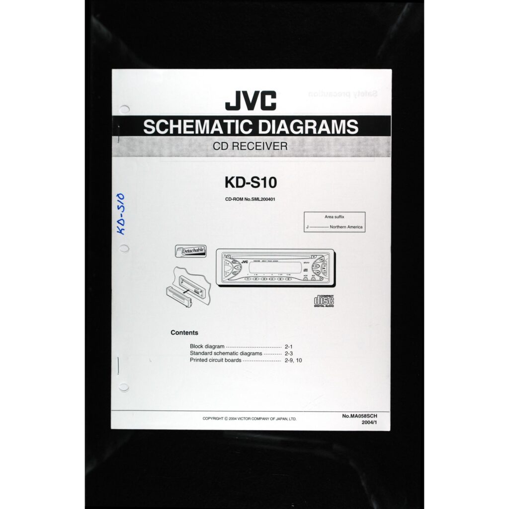 JVC KD-S10 Car Stereo — Service Manual