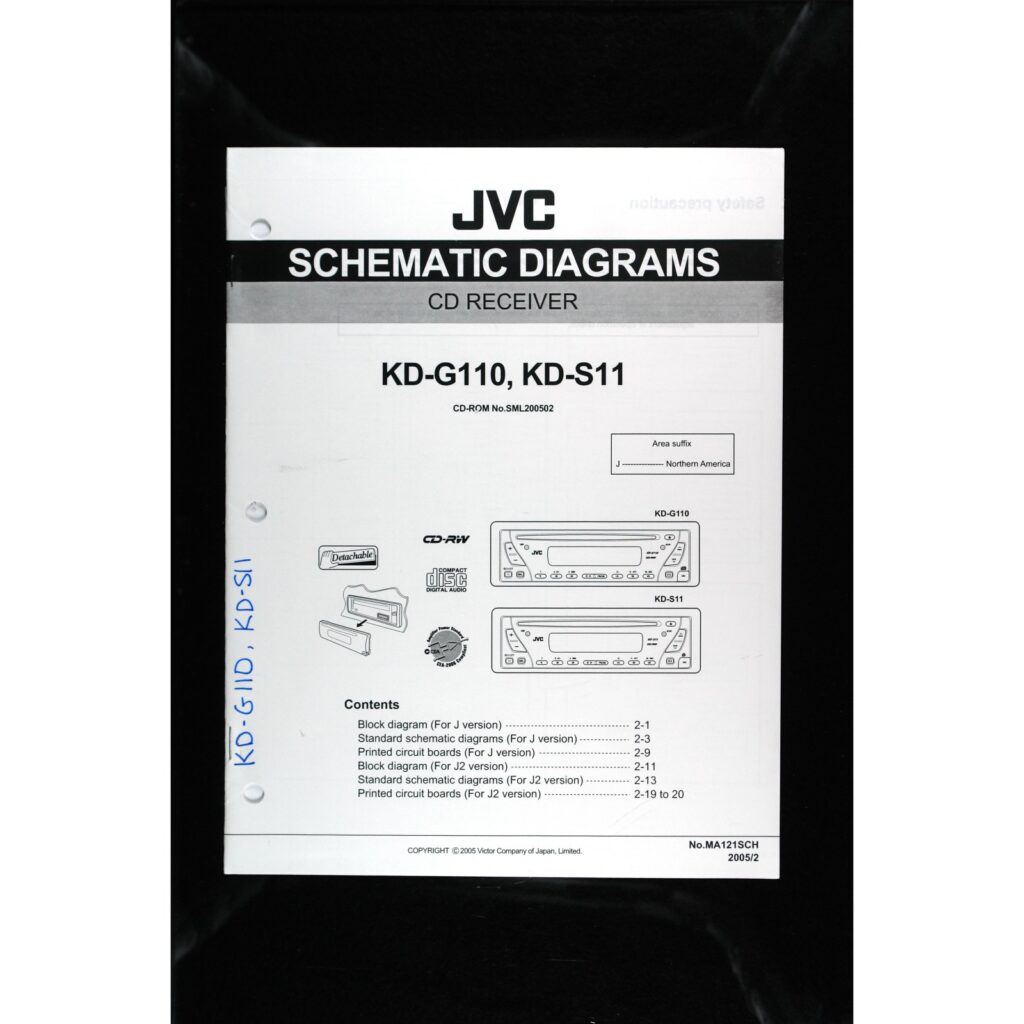 JVC KD-G110 / KD-S11 Car Stereo — Service Manual