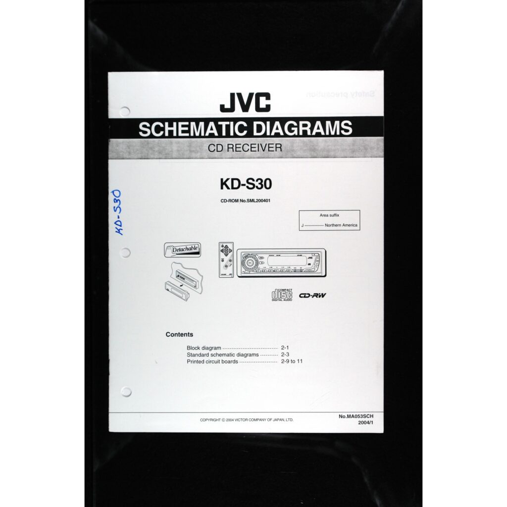 JVC KD-S30 Car Stereo — Service Manual