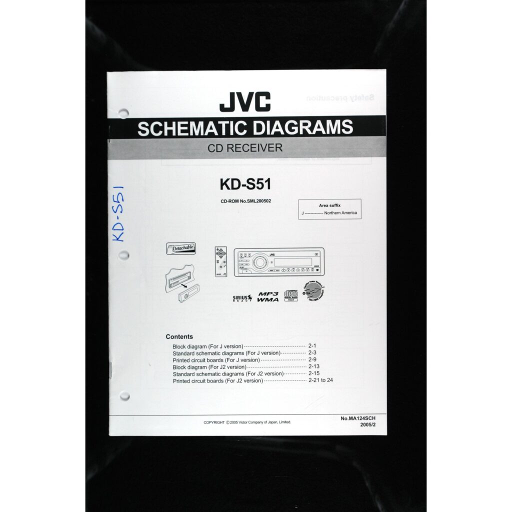 JVC KD-S51 Car Stereo — Service Manual