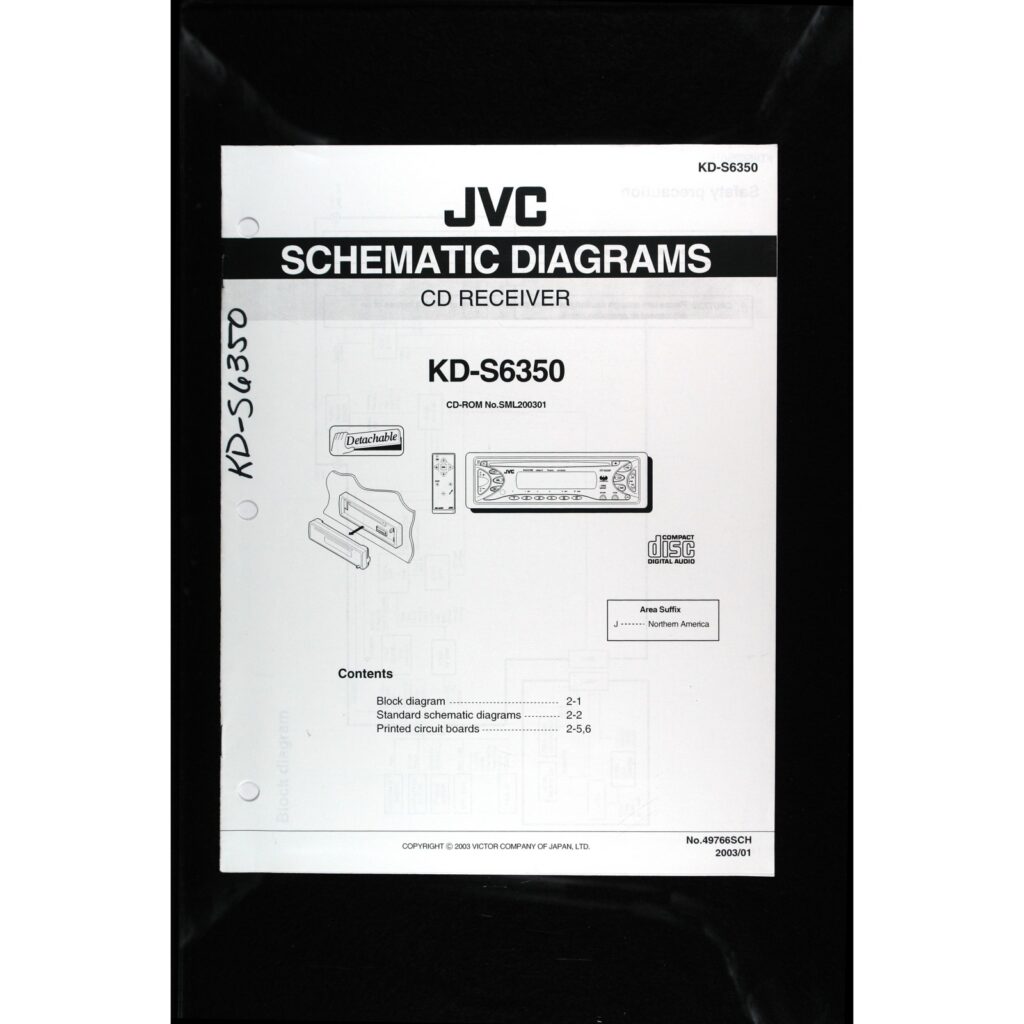 JVC KD-S6350 Car Stereo — Service Manual