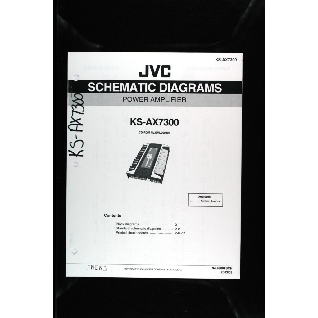JVC KS-AX7300 Car Power Amplifier — Service Manual