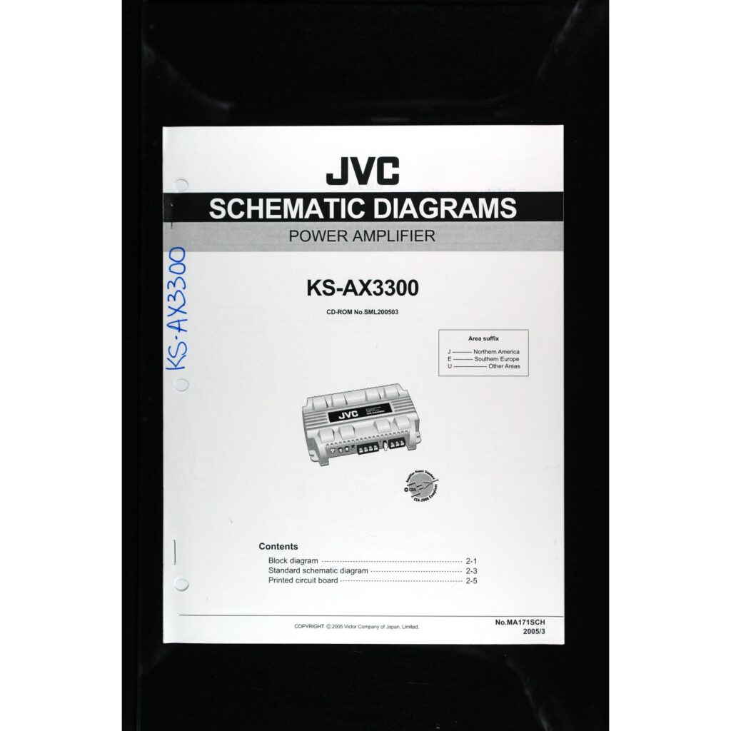 JVC KS-AX3300 Car Power Amplifier — Service Manual