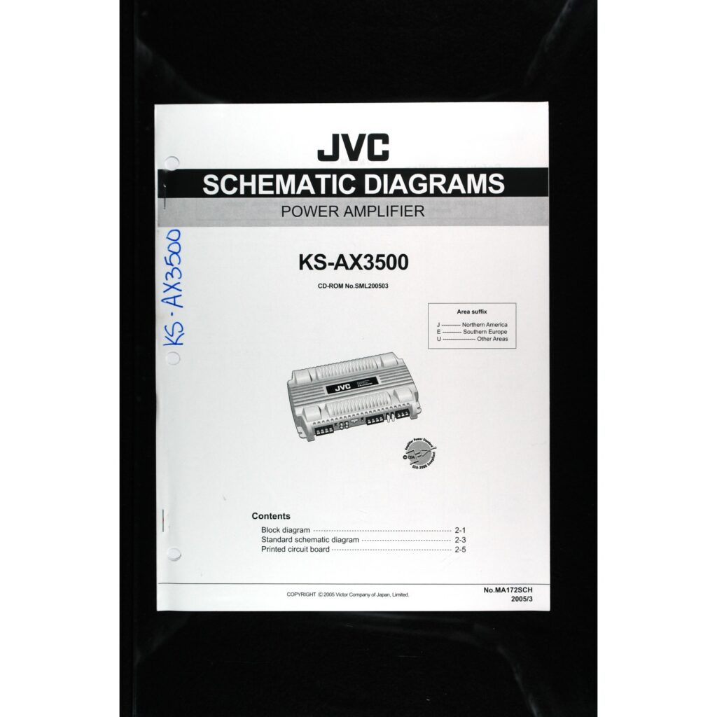 JVC KS-AX3500 Car Power Amplifier — Service Manual