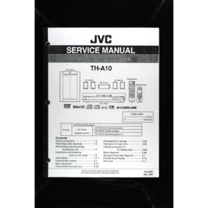 JVC TH-A10 DVD Digital Theater System — Service Manual