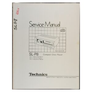 Technics SL-P8 Compact Disc Player — Service Manual